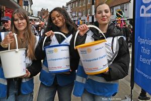 Collecting outside Morrisons at Hatch End